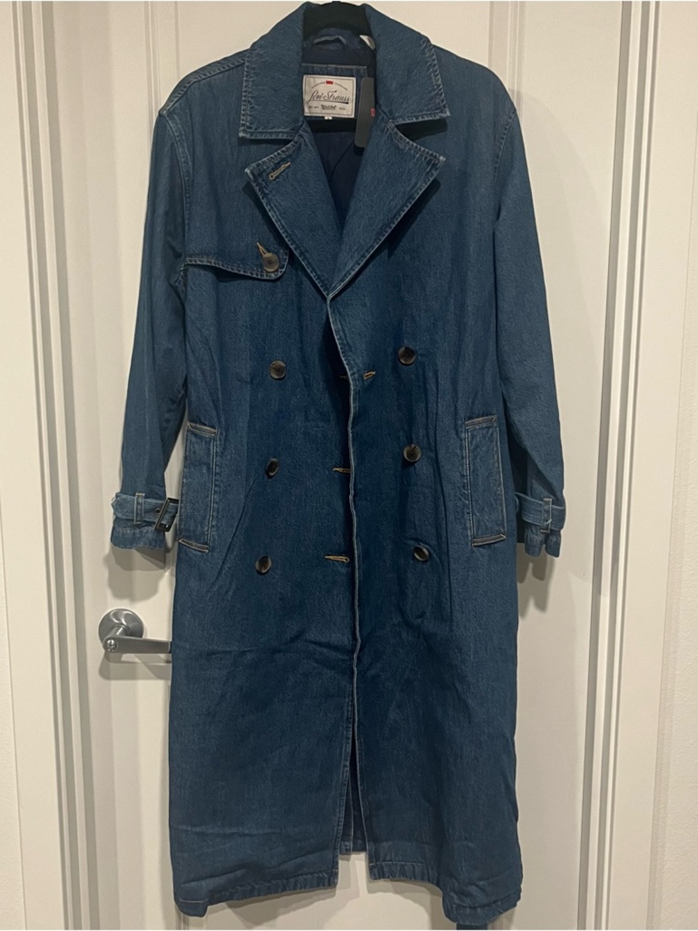 Levi's Blue Denim Trench Coat - Picture 8 of 12